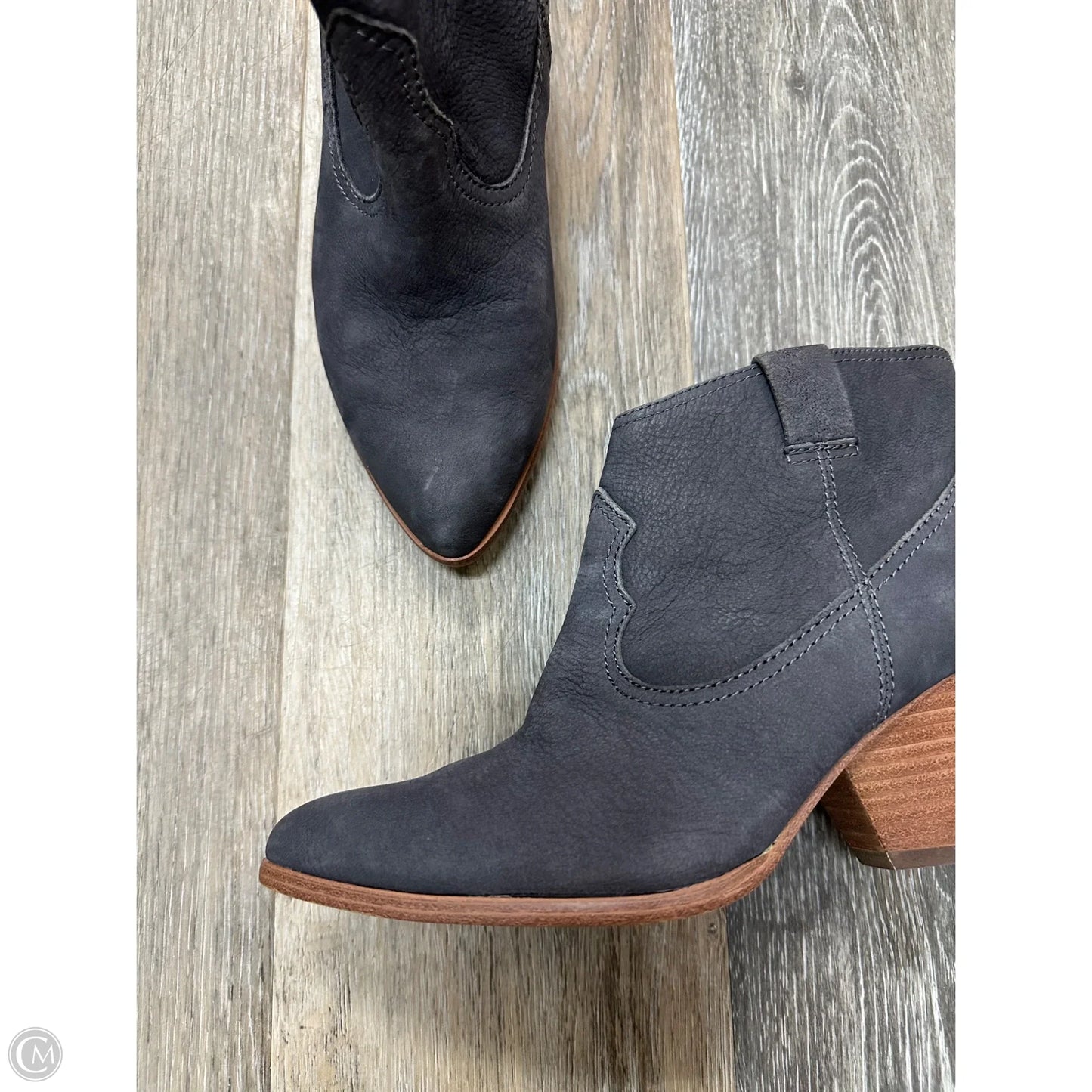 Boots Designer By Frye In Grey, Size: 8.5