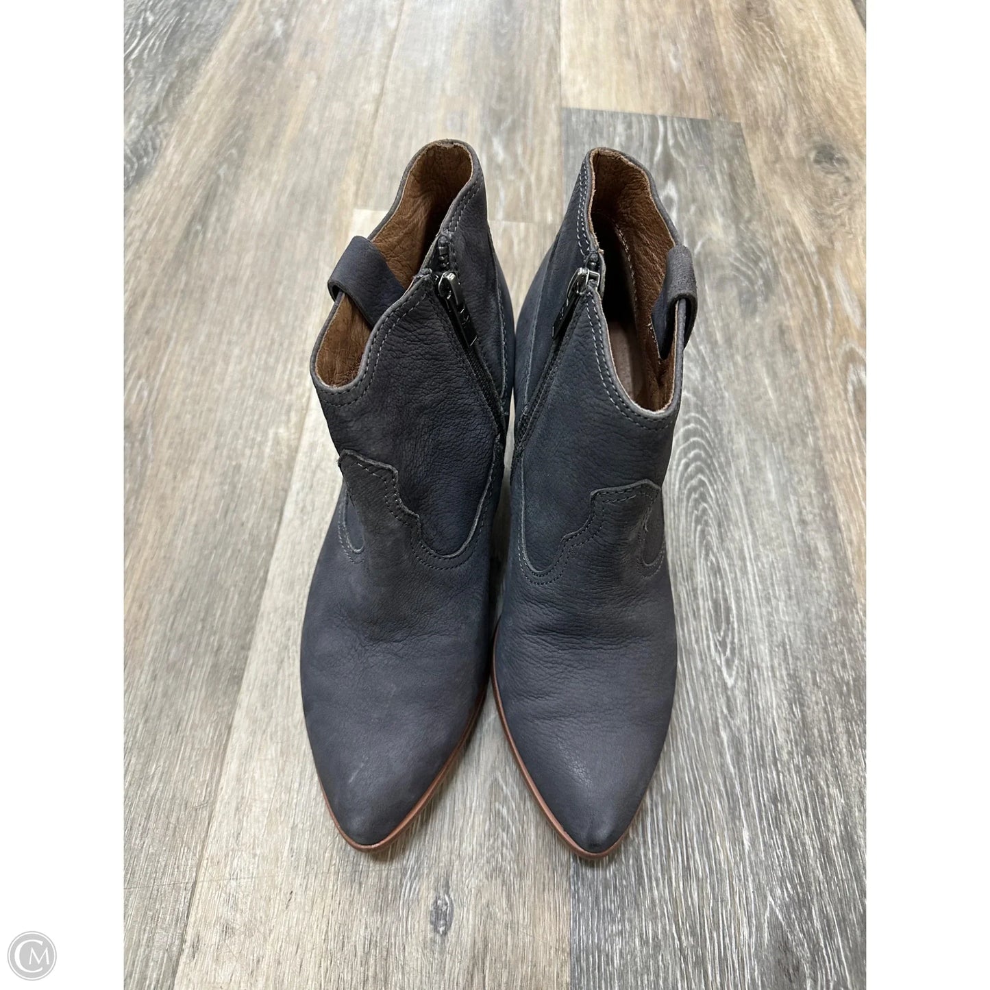 Boots Designer By Frye In Grey, Size: 8.5