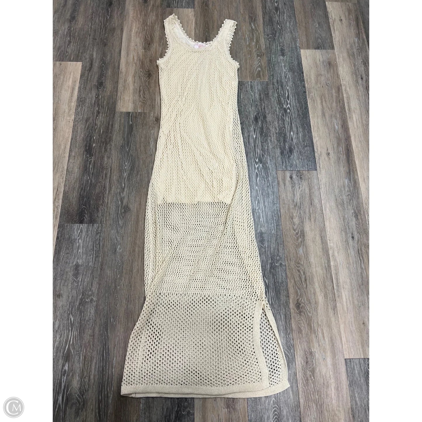 Dress Casual Maxi By Audrey Parks In Cream, Size: M