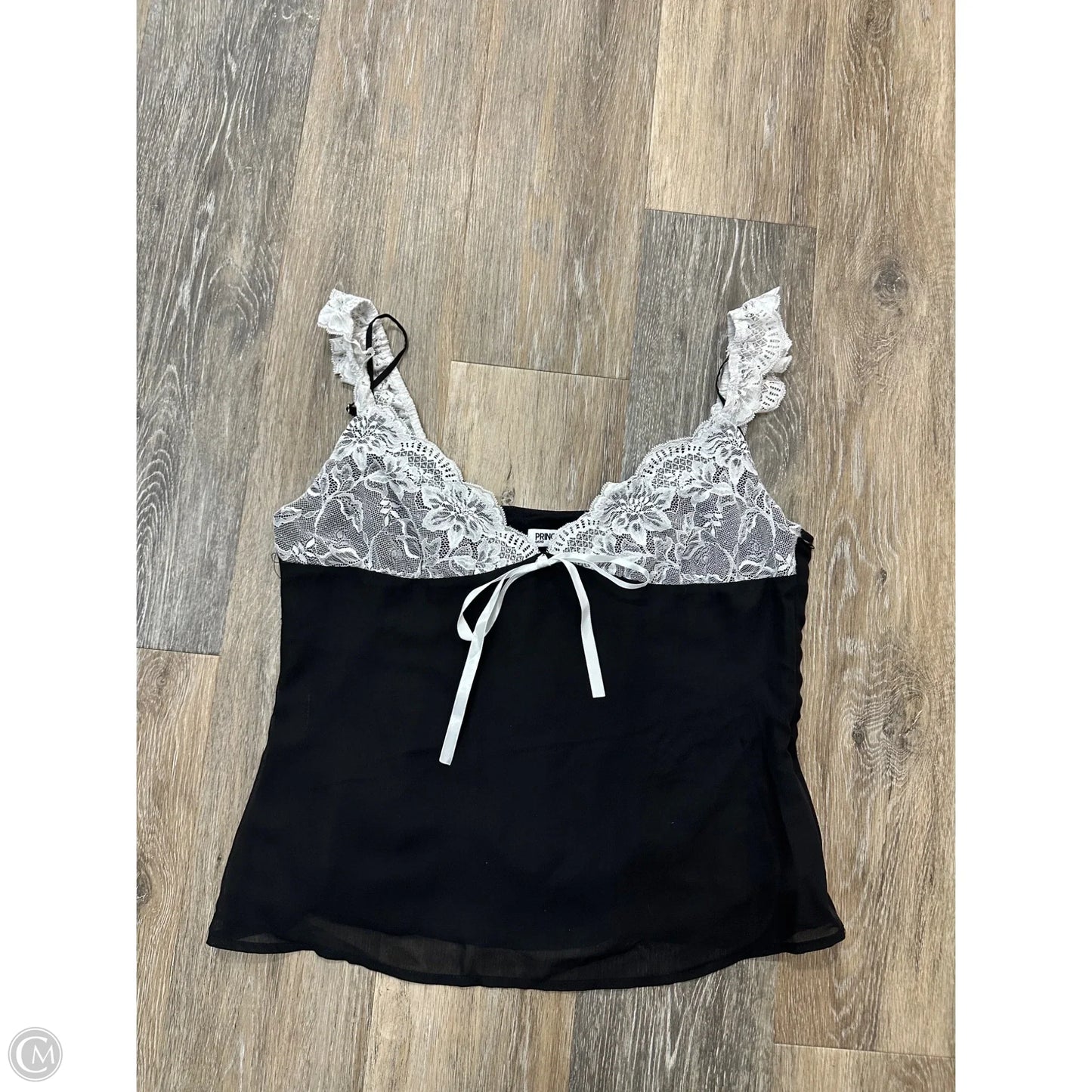 Tank Top By Princess Polly In Black & White, Size: 10