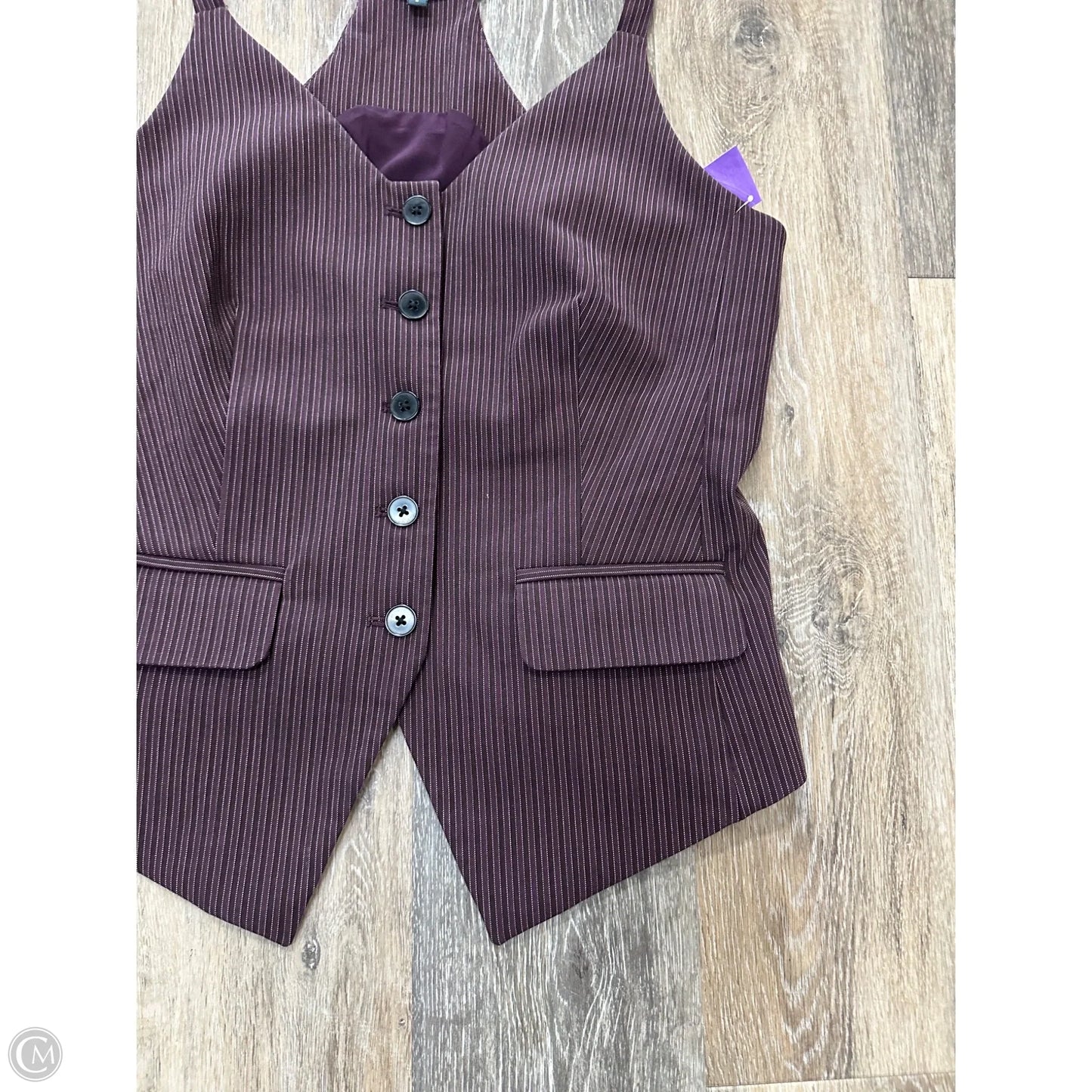 Vest Other By Express In Striped Pattern, Size: M