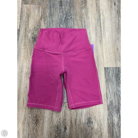 Athletic Shorts By Lululemon In Pink, Size: 4