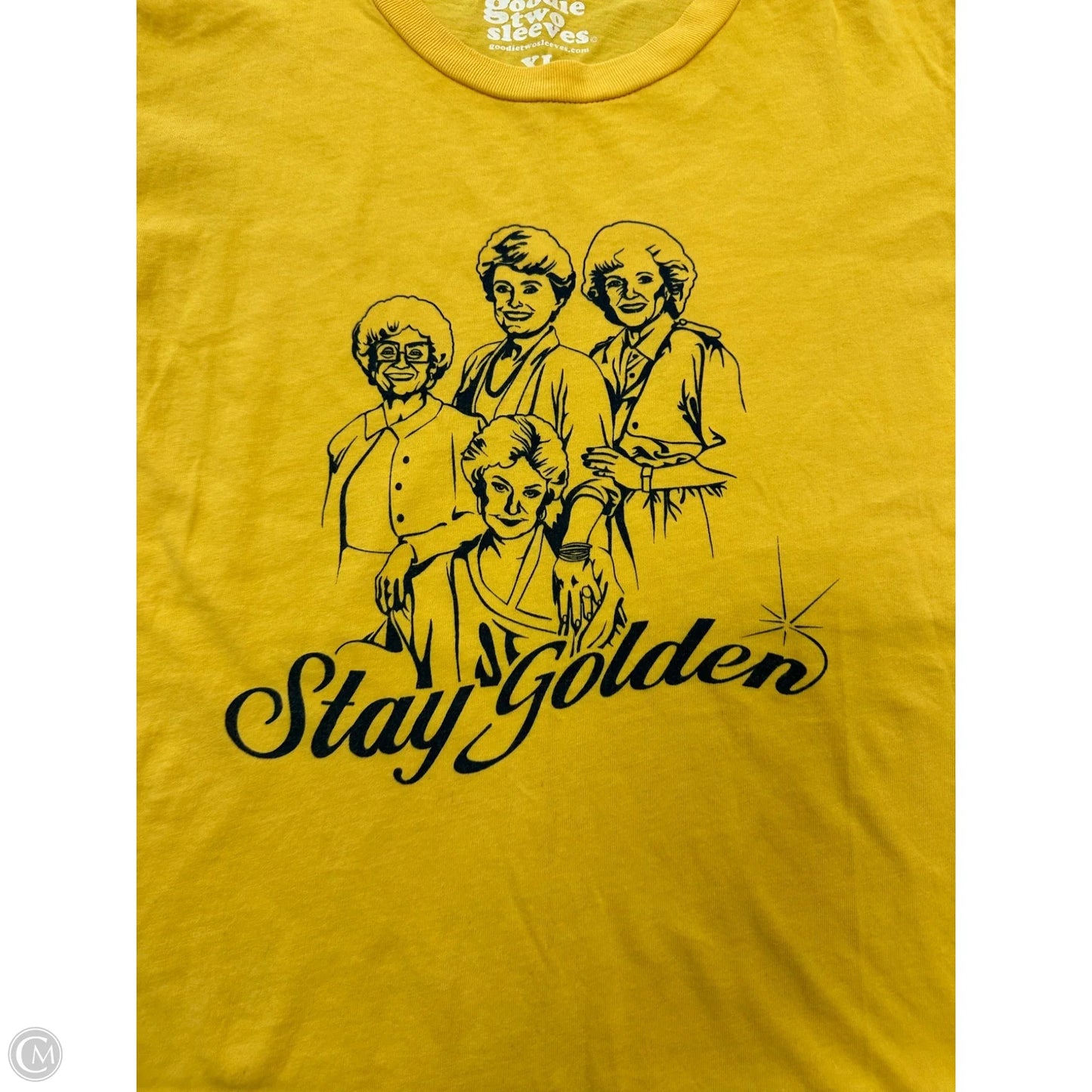 Top Short Sleeve By Goodie Two Sleeves In Yellow, Size: Xl