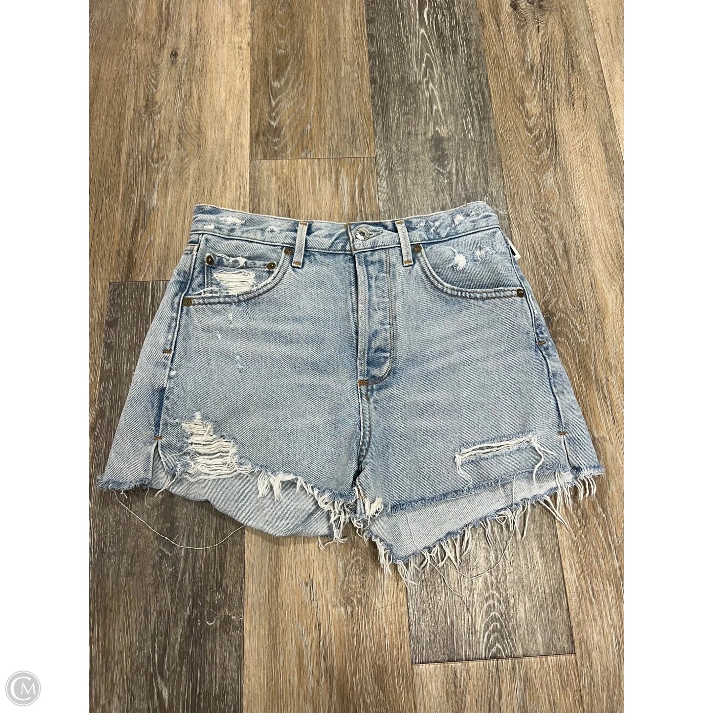 Shorts By Agolde In Blue Denim, Size: 1/25