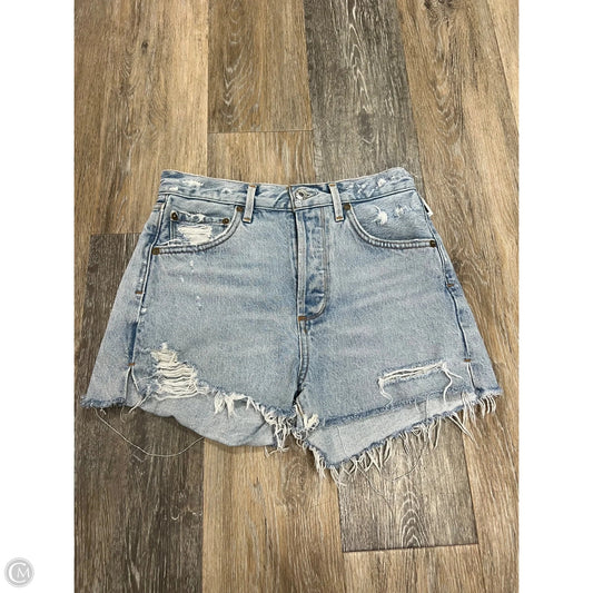 Shorts By Agolde In Blue Denim, Size: 1/25