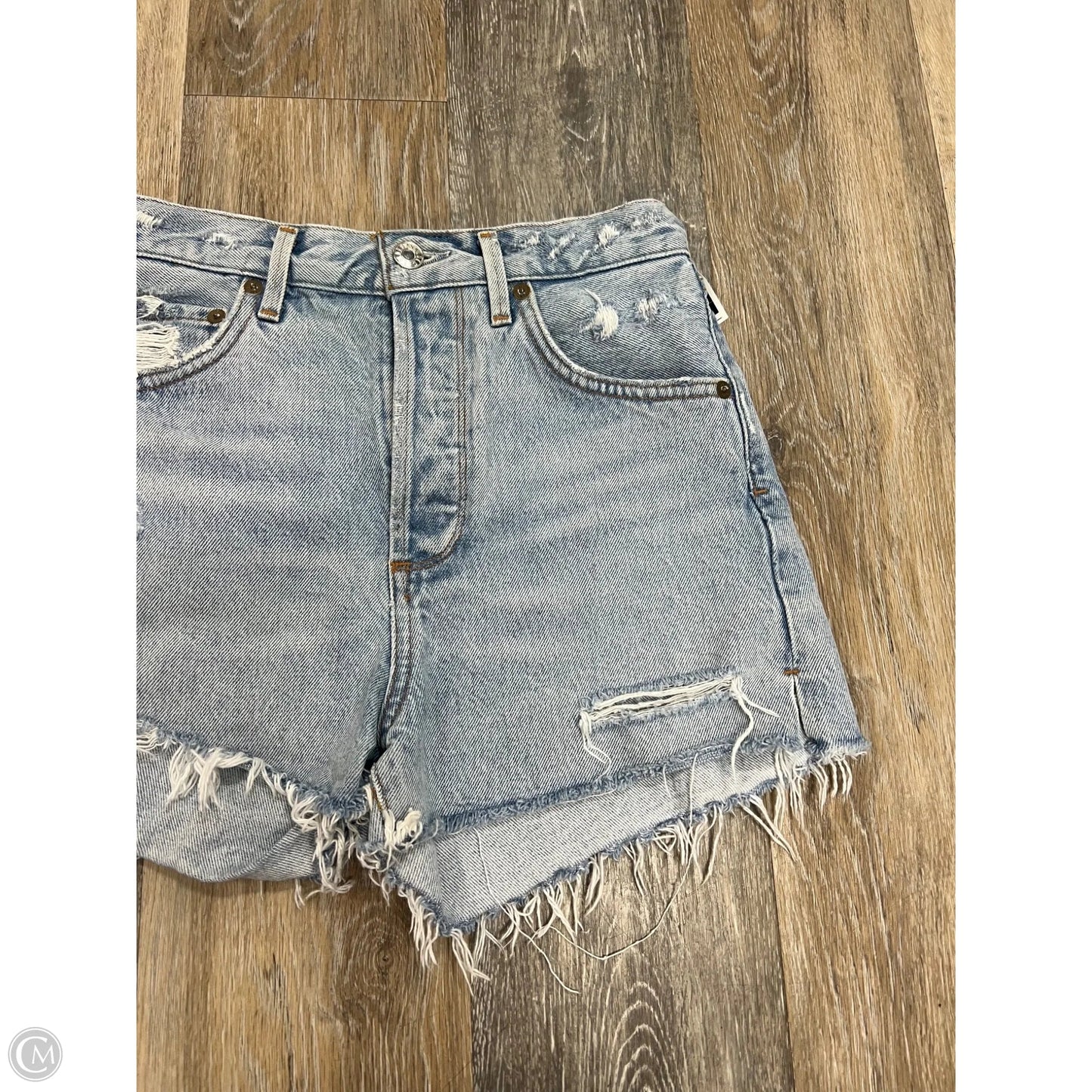 Shorts By Agolde In Blue Denim, Size: 1/25