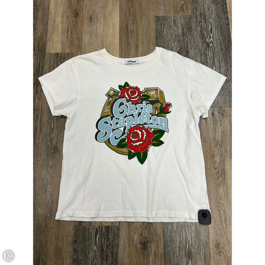 Top Short Sleeve By Daydreamer In White, Size: L