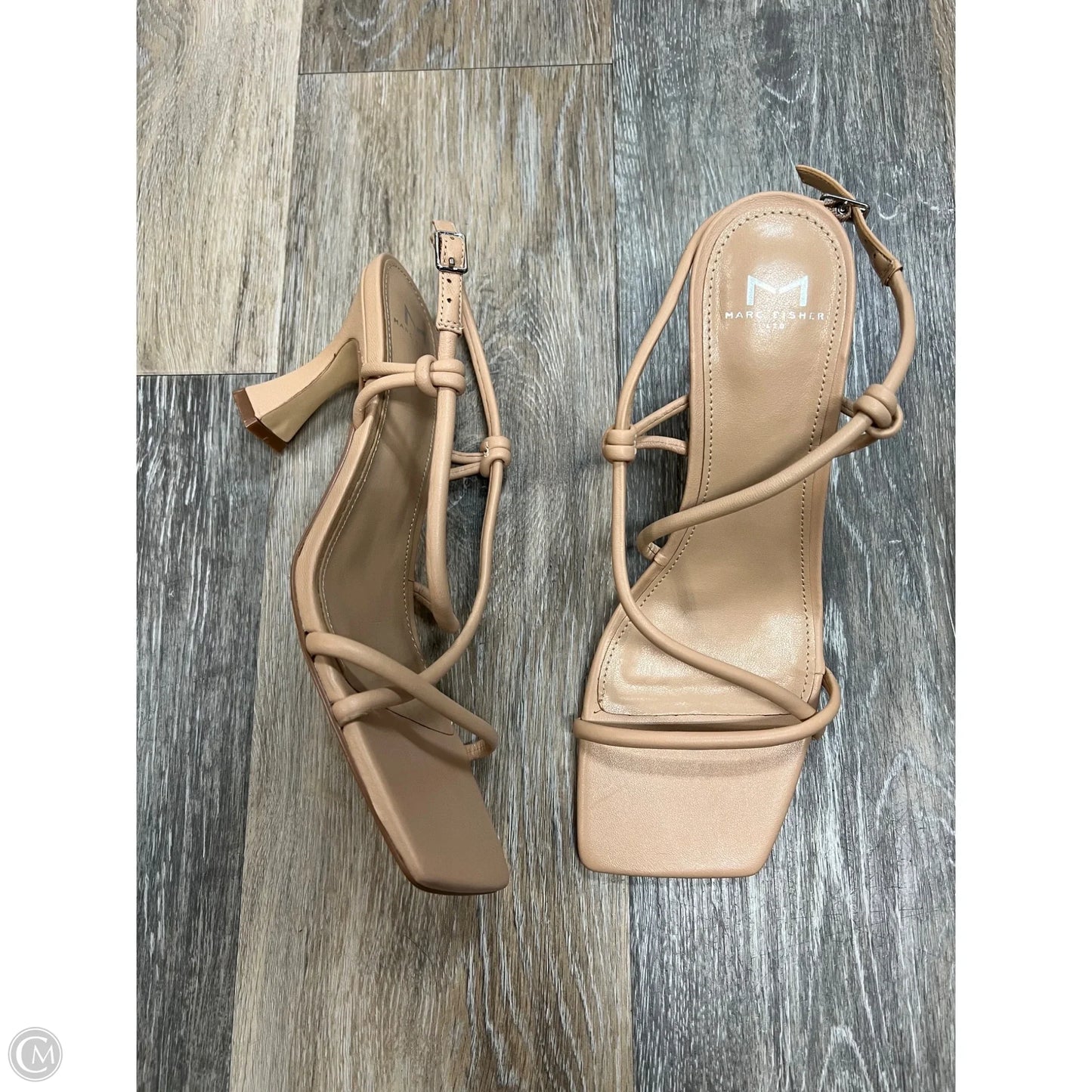 Shoes Heels Block By Marc Fisher In Tan, Size: 8.5