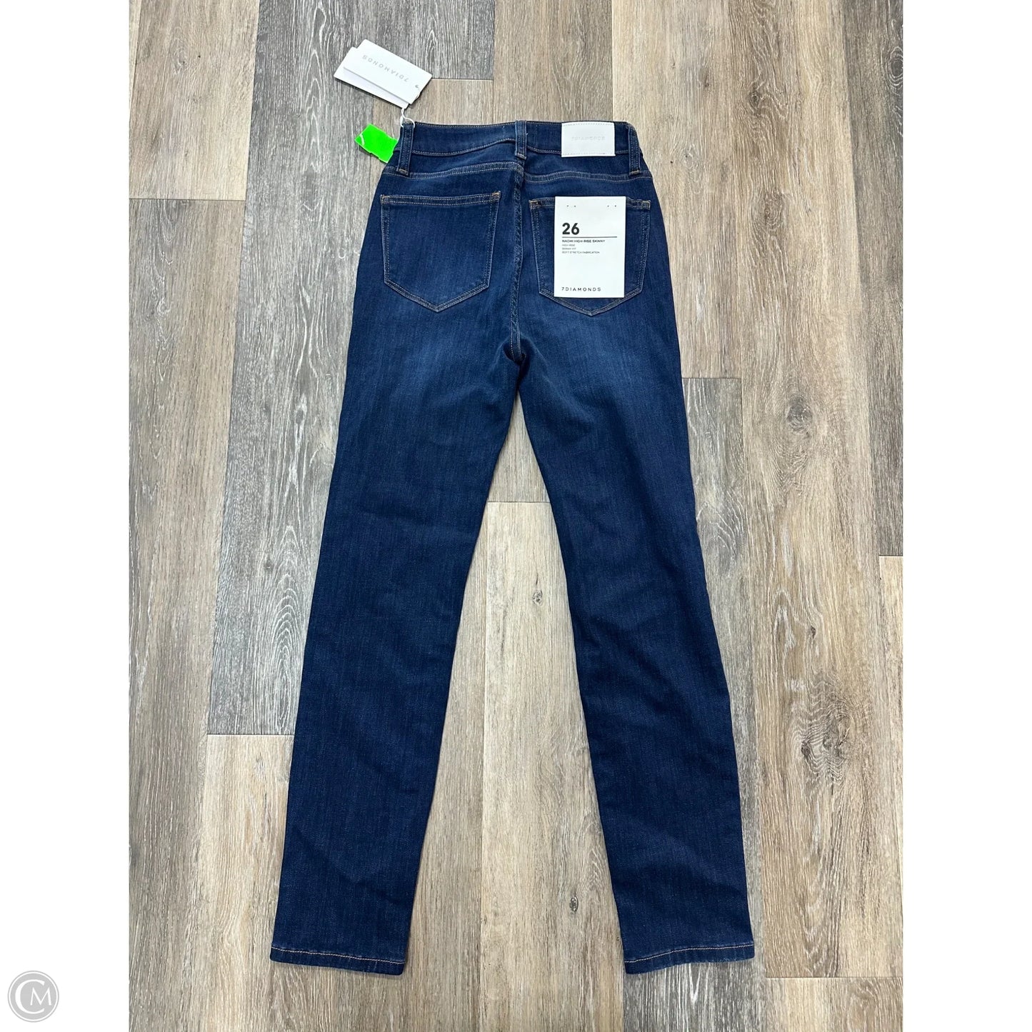 Jeans Skinny By 7 Diamonds In Blue Denim, Size: 2