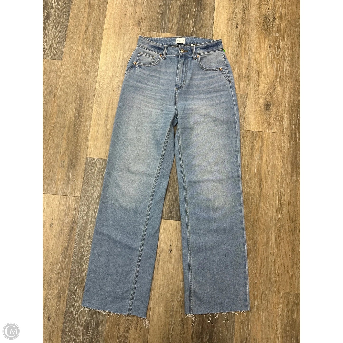 Jeans Wide Leg By 7 Diamonds In Blue Denim, Size: 2