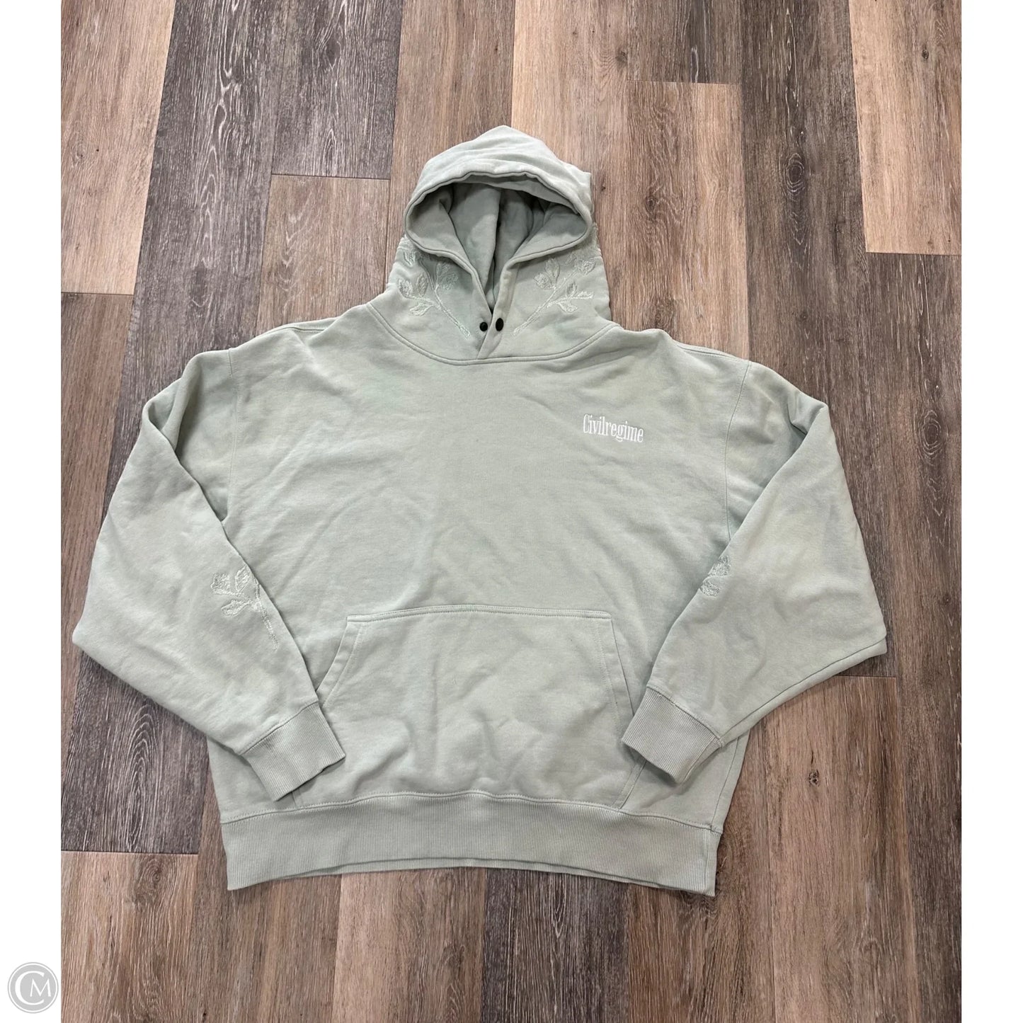 Sweatshirt Hoodie By Civil Regime In Rose Gold, Size: Xl