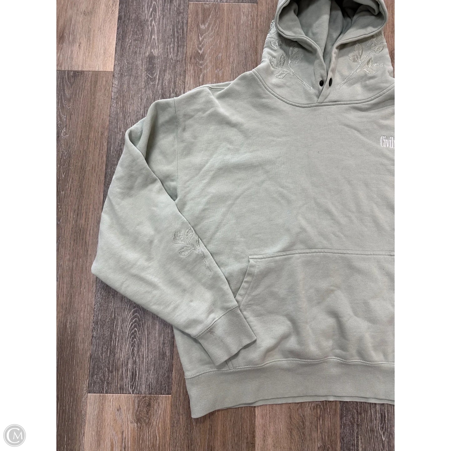 Sweatshirt Hoodie By Civil Regime In Rose Gold, Size: Xl