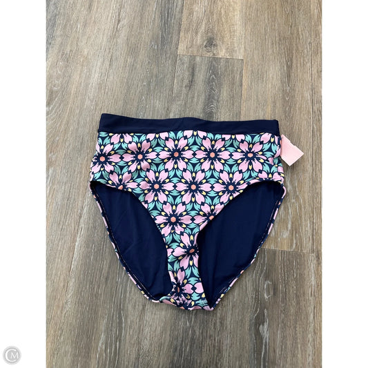 -Swimsuit Bottom By Janela Bay In Floral Print, Size: L