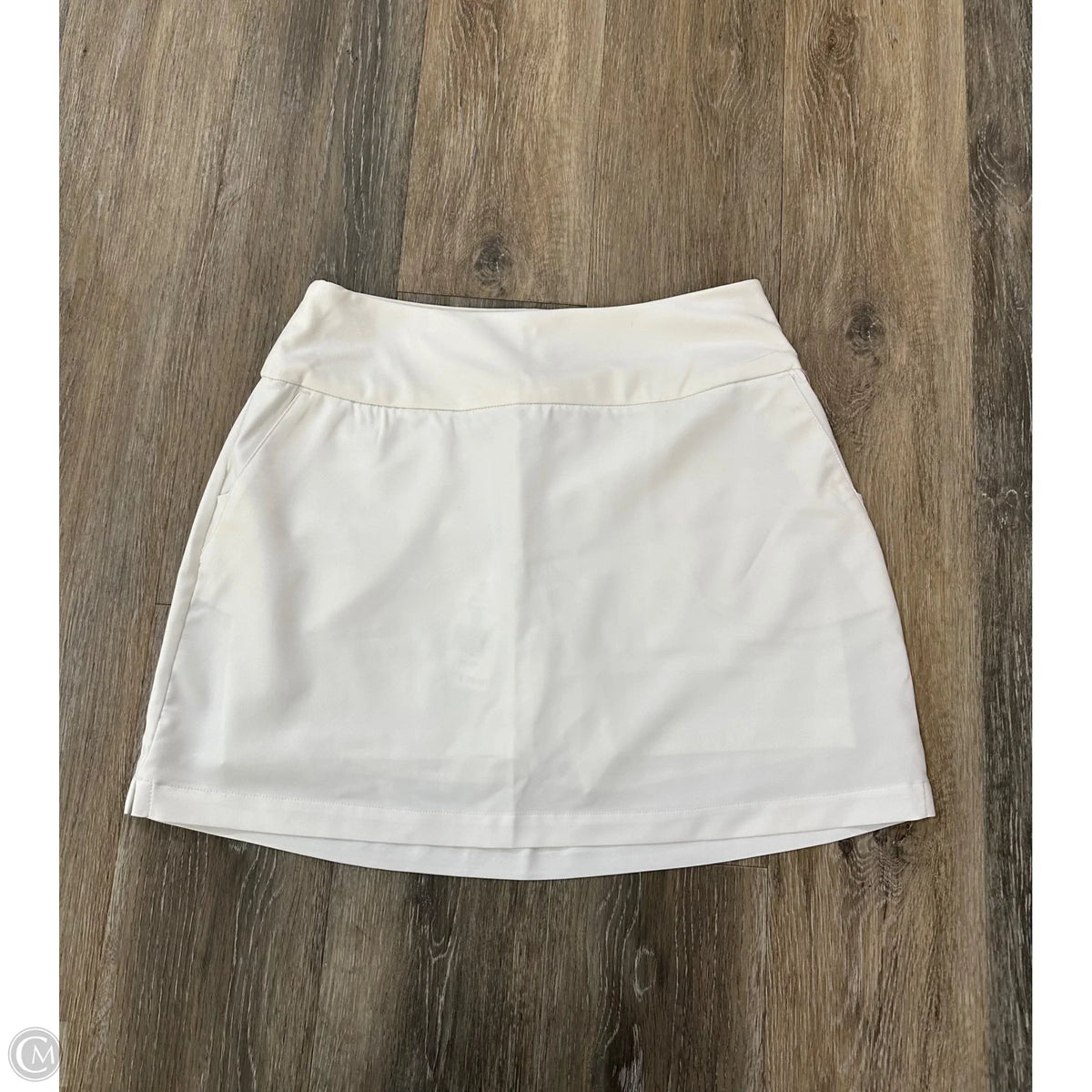 Athletic Skort By Adidas In White, Size: S
