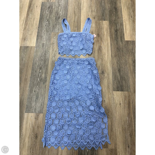 Skirt Set 2pc By Astr The Label In Blue, Size: S