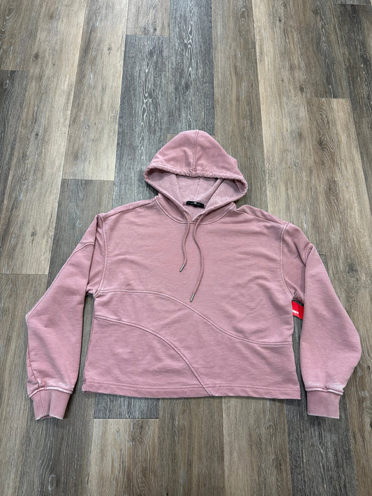 Pink Sweatshirt Hoodie 7 For All Mankind, Size M