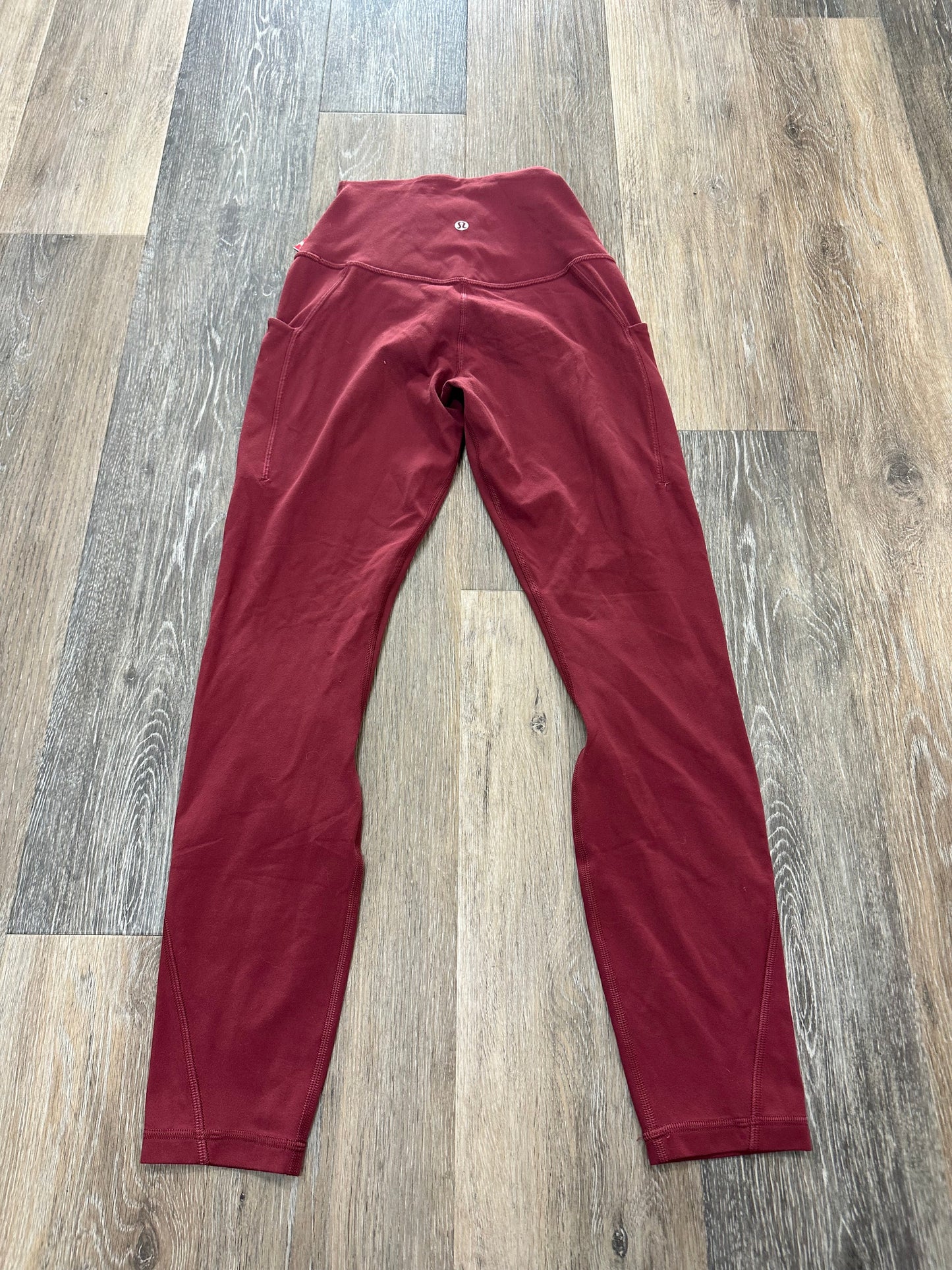 Red Athletic Pants Lululemon, Size 4