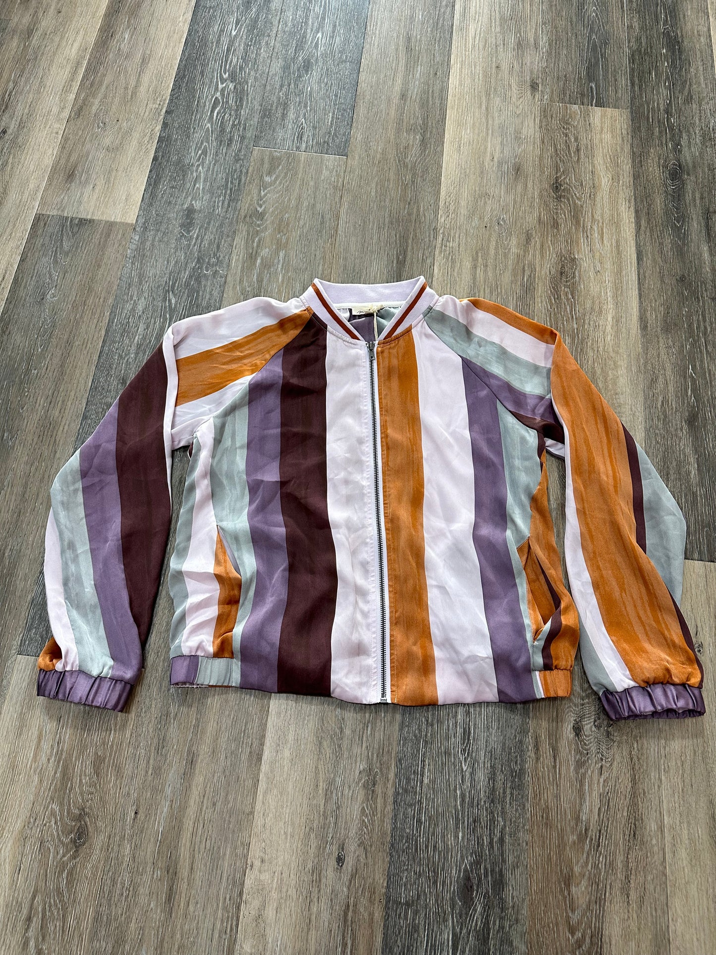 Jacket Other By Mystree In Striped Pattern, Size: M