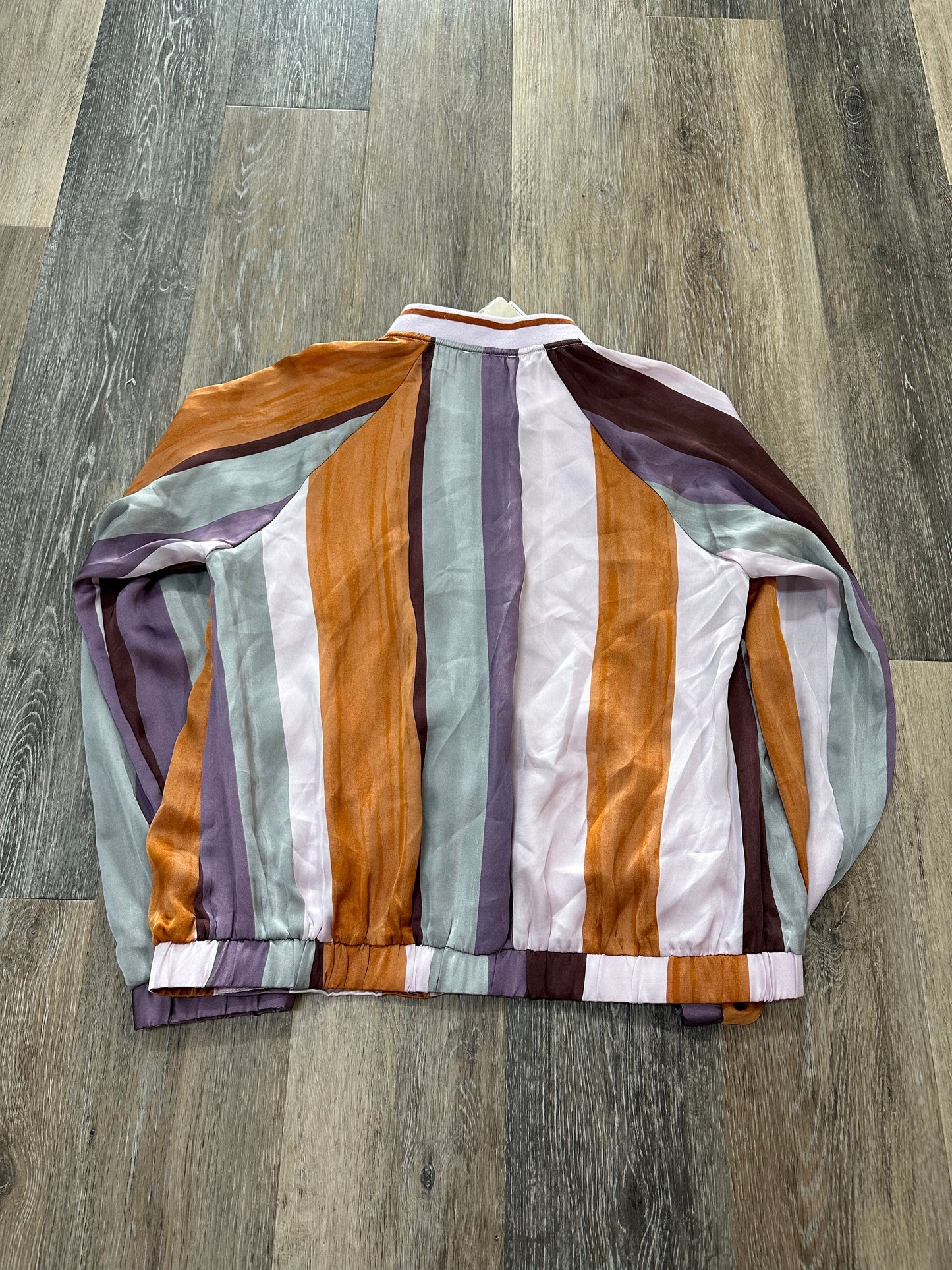 Jacket Other By Mystree In Striped Pattern, Size: M