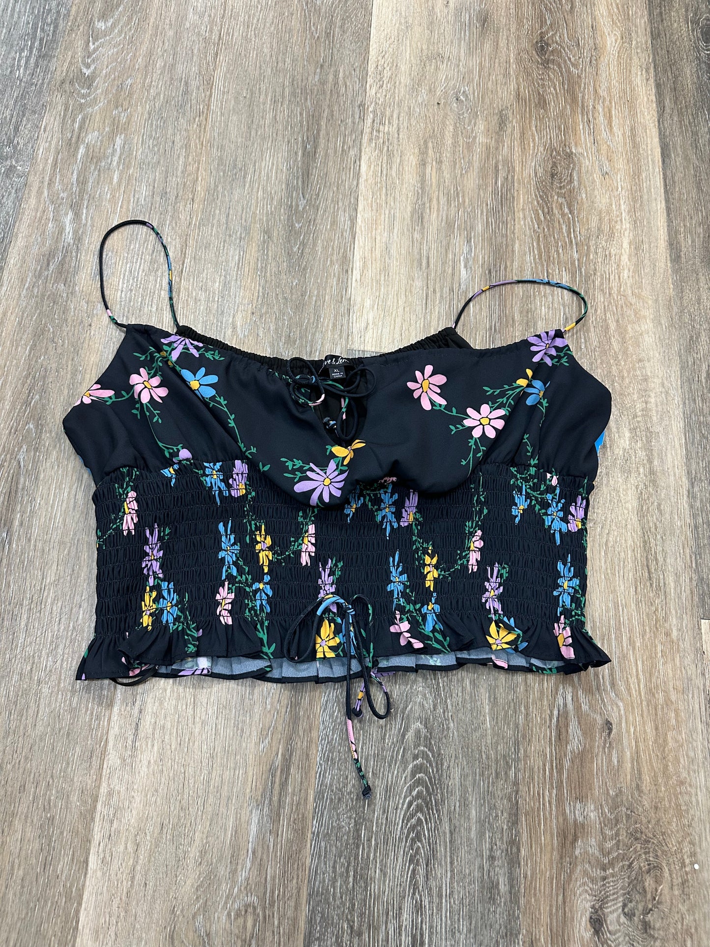 Tank Top By For Love & Lemons In Floral Print, Size: Xl