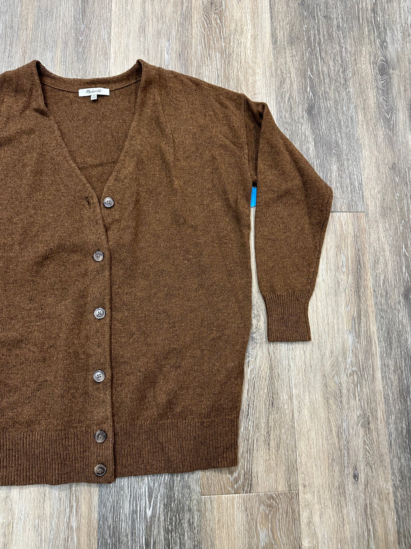 Sweater Cardigan By Madewell In Brown, Size: Xs