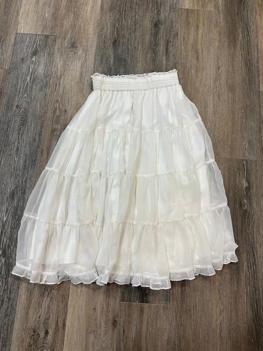 Skirt Midi By Rachel Parcell In White, Size: Xs