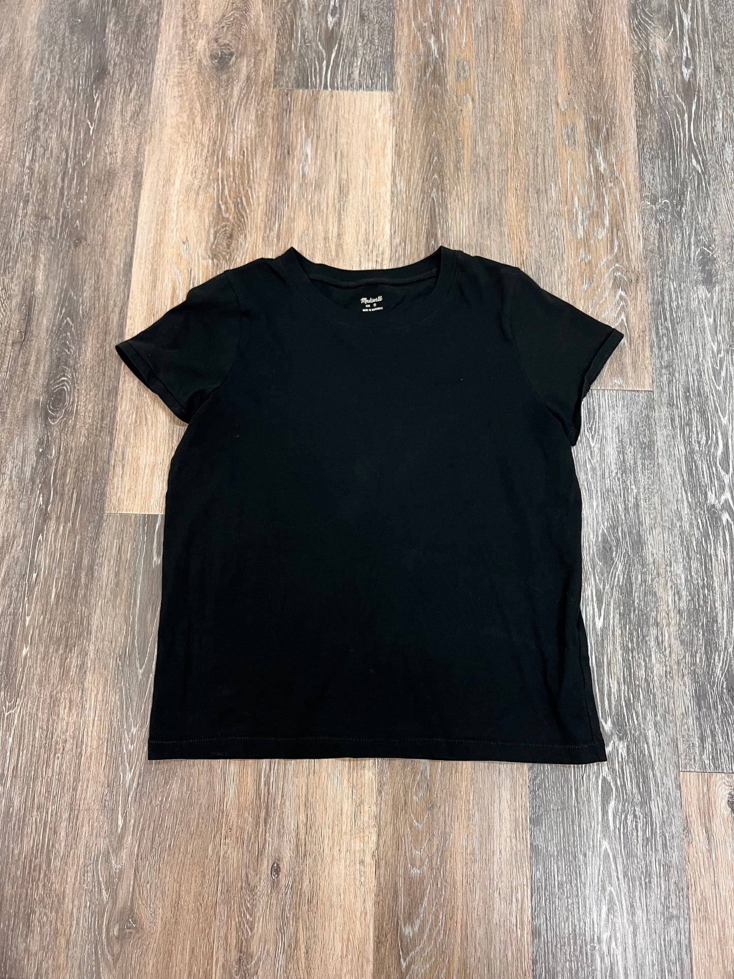 Top Short Sleeve By Madewell In Black, Size: S