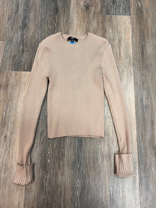 Top Long Sleeve By Lulus In Tan, Size: M