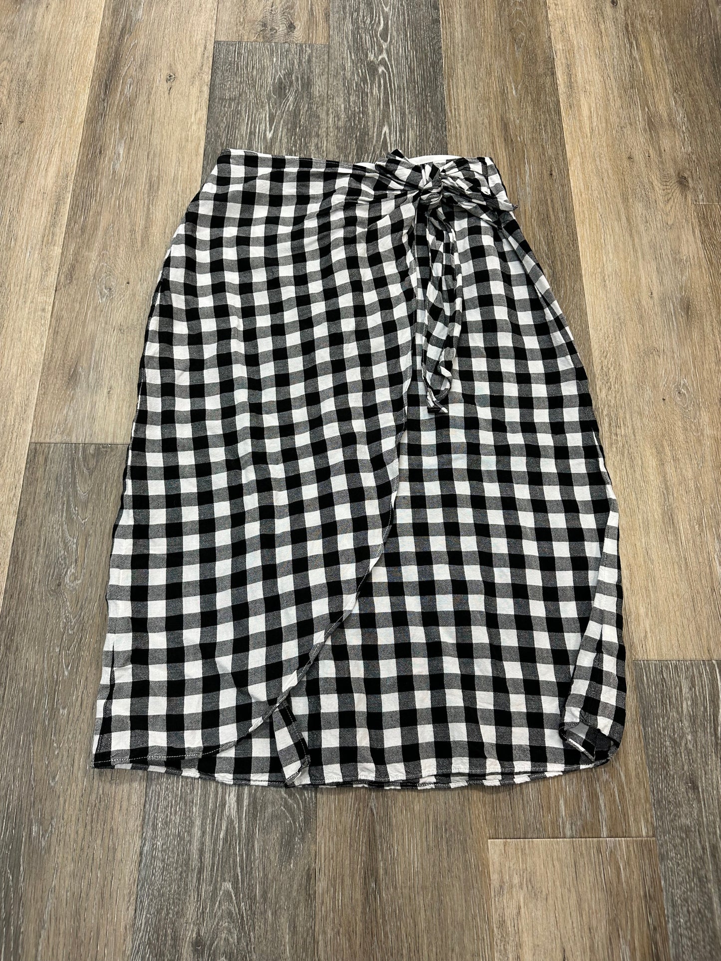 Skirt Midi By Madewell In Checkered Pattern, Size: 2