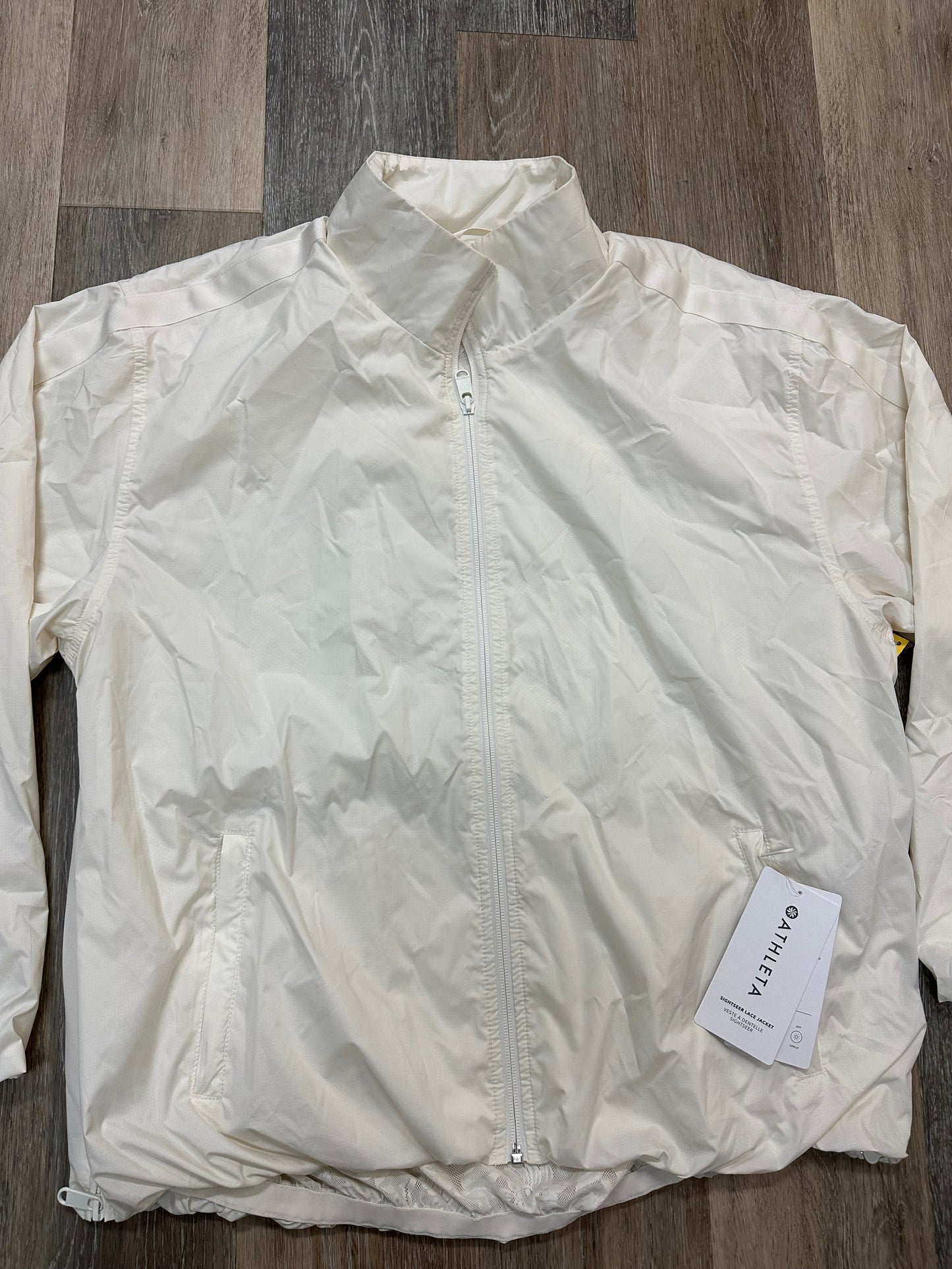 Athletic Jacket By Athleta In White, Size: Xl Tall