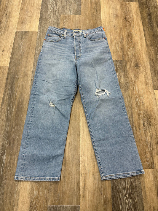 Jeans Boot Cut By Levis In Blue Denim, Size: 10