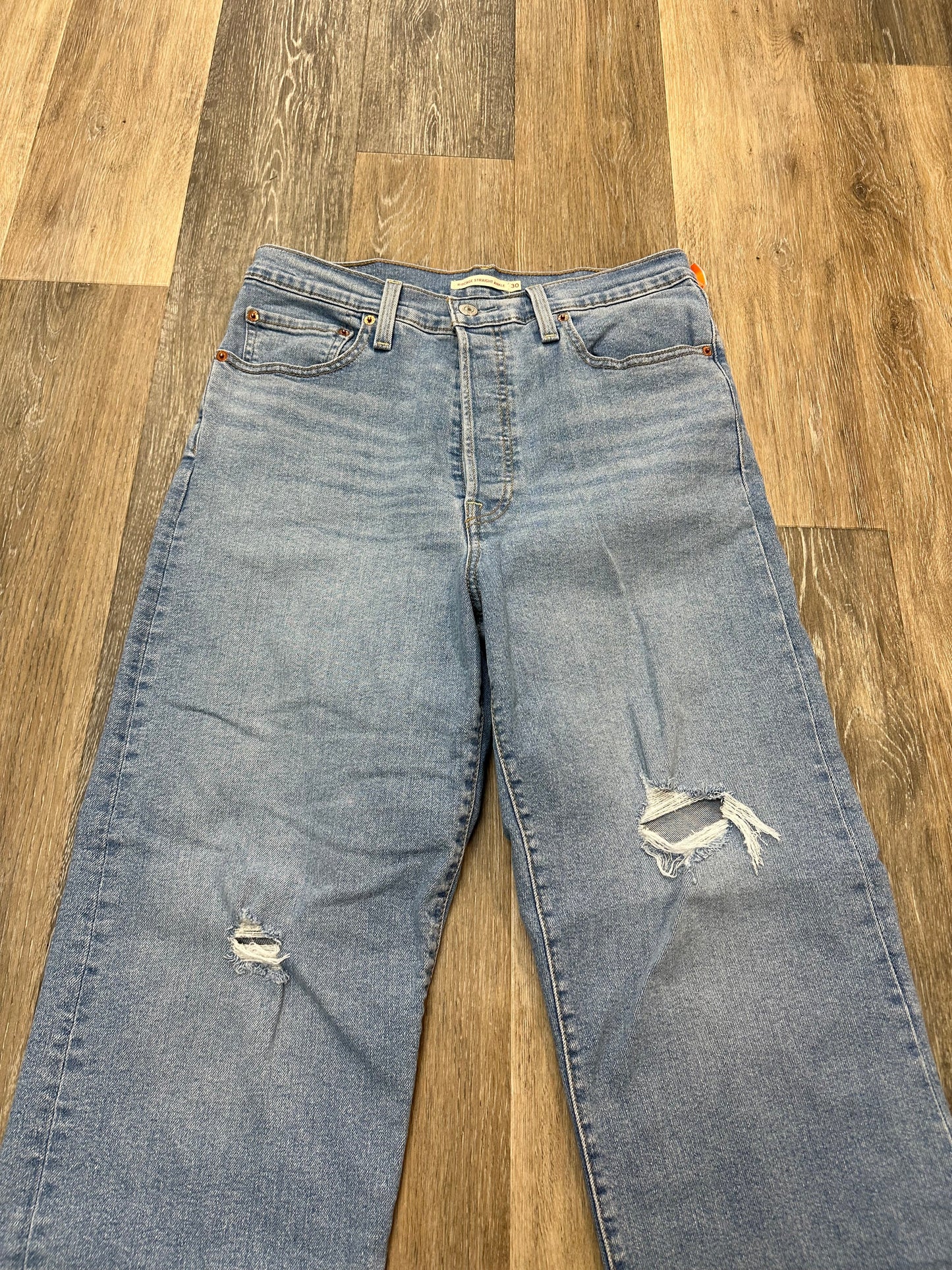 Jeans Boot Cut By Levis In Blue Denim, Size: 10