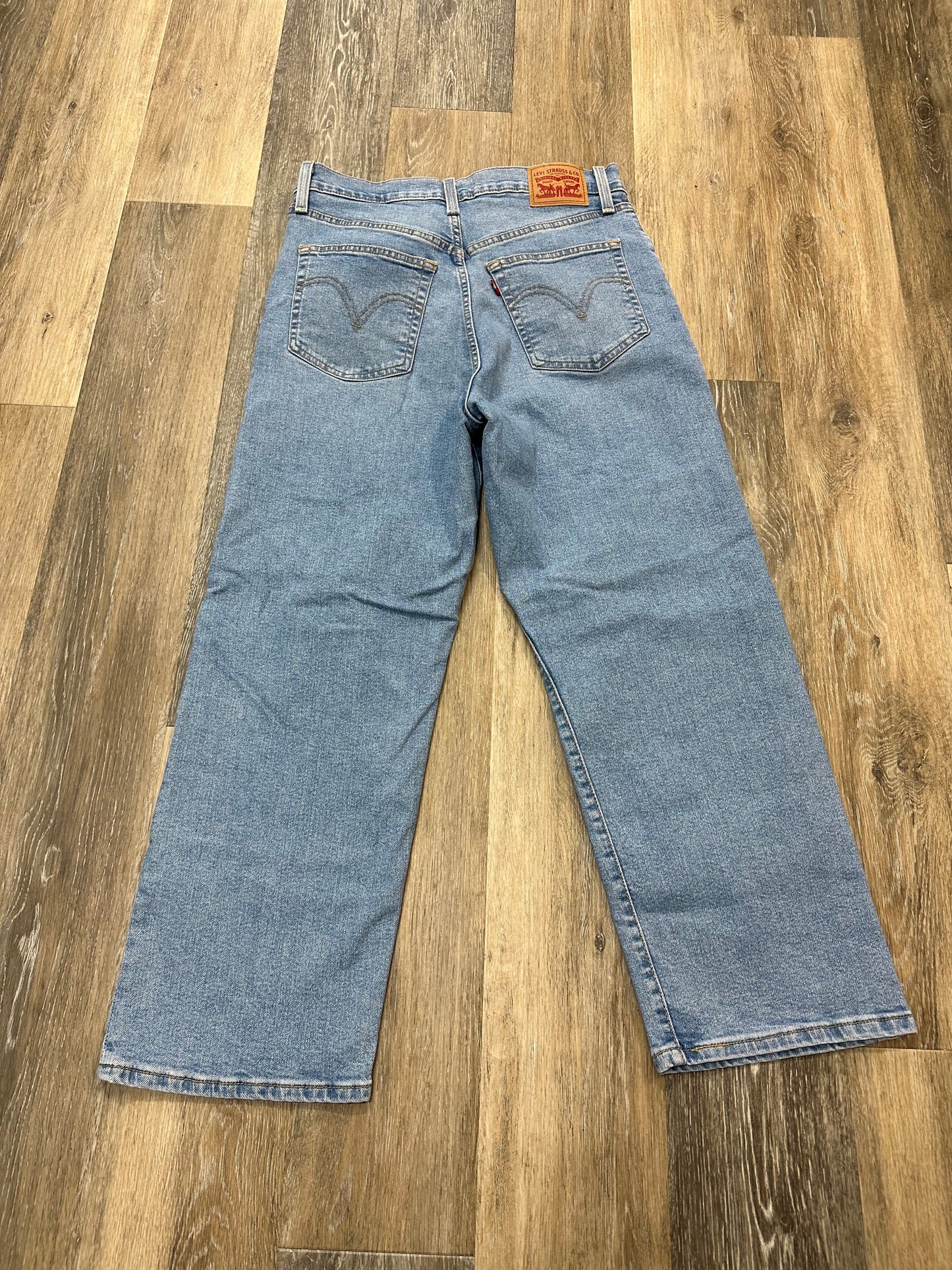 Jeans Boot Cut By Levis In Blue Denim, Size: 10