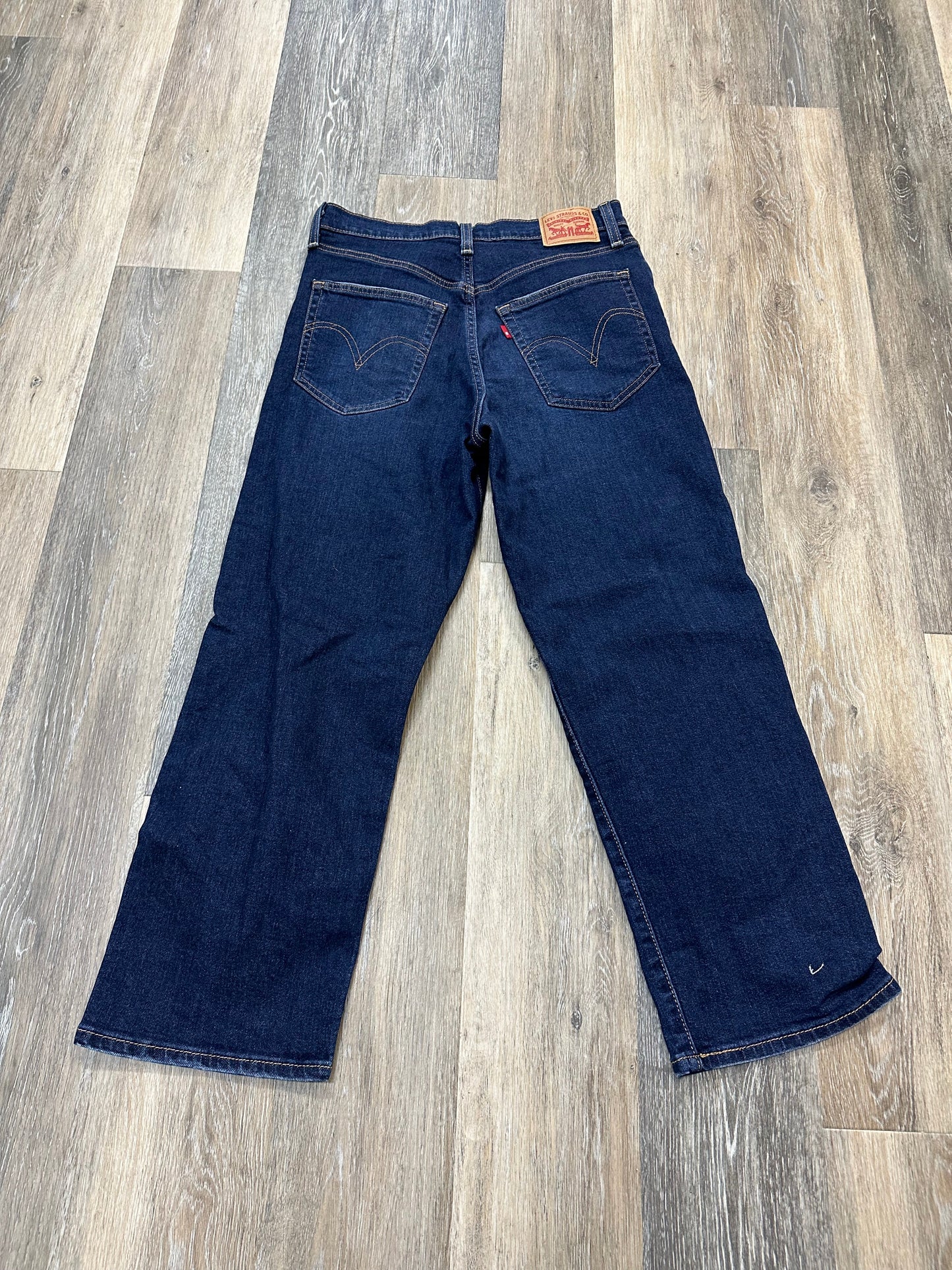 Jeans Boot Cut By Levis In Blue Denim, Size: 8