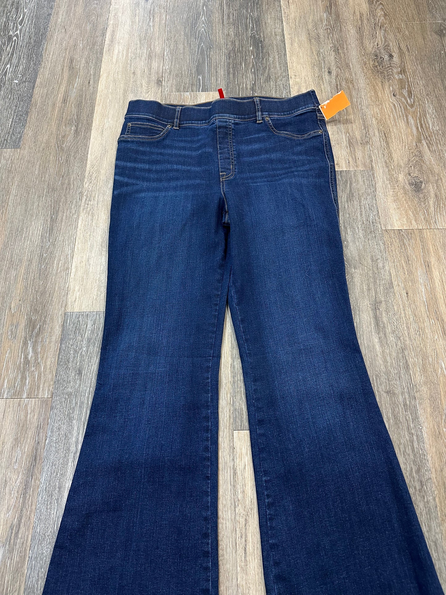 Jeans Boot Cut By Spanx In Blue Denim, Size: Xl