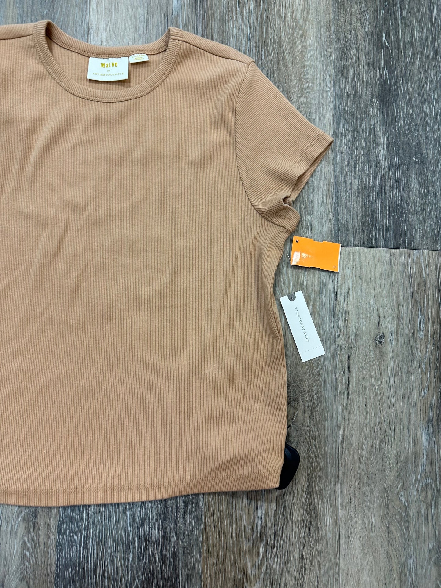 Top Short Sleeve By Maeve In Brown, Size: Xl