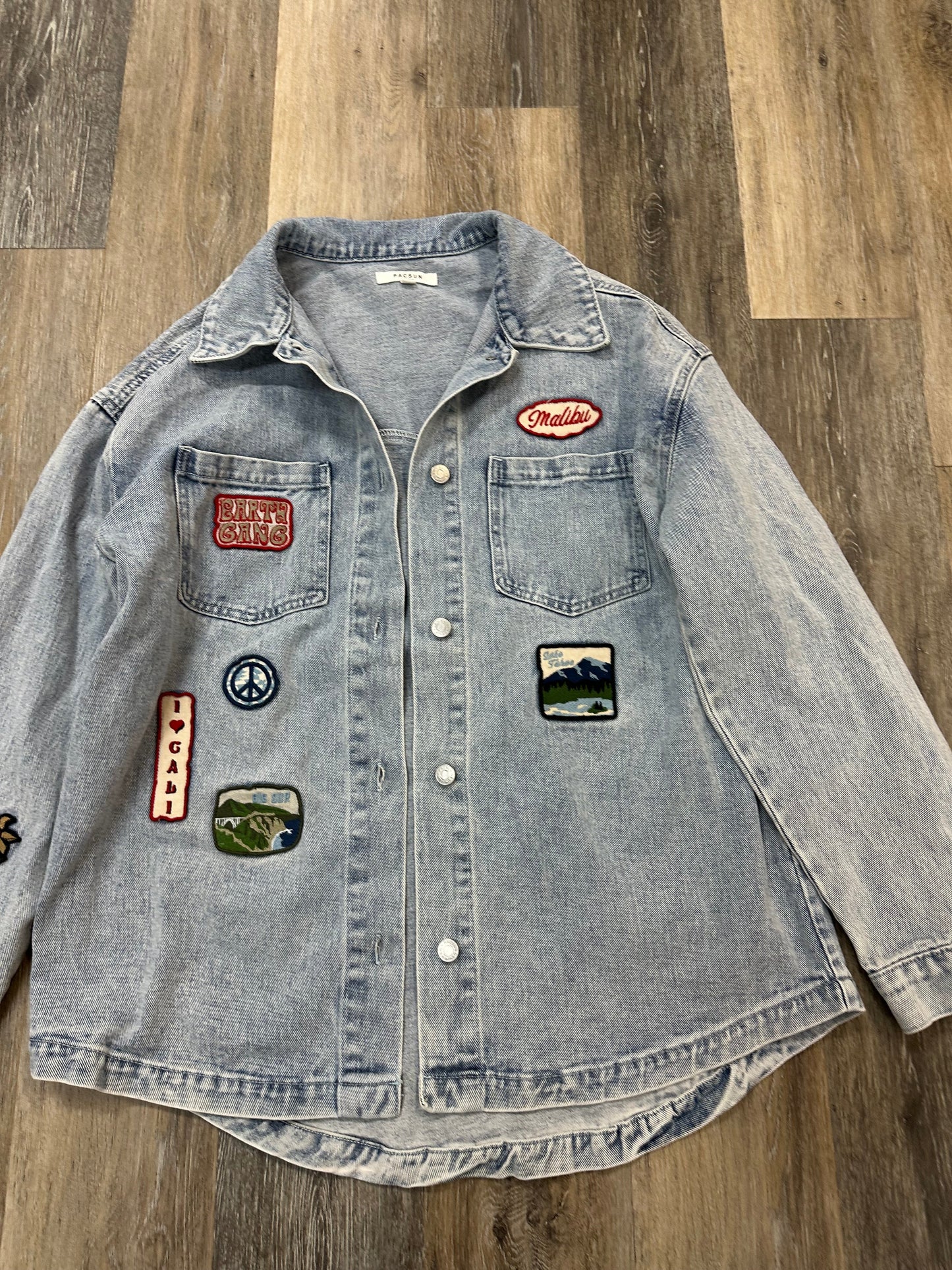 Jacket Denim By Pacsun In Blue Denim, Size: Osfm