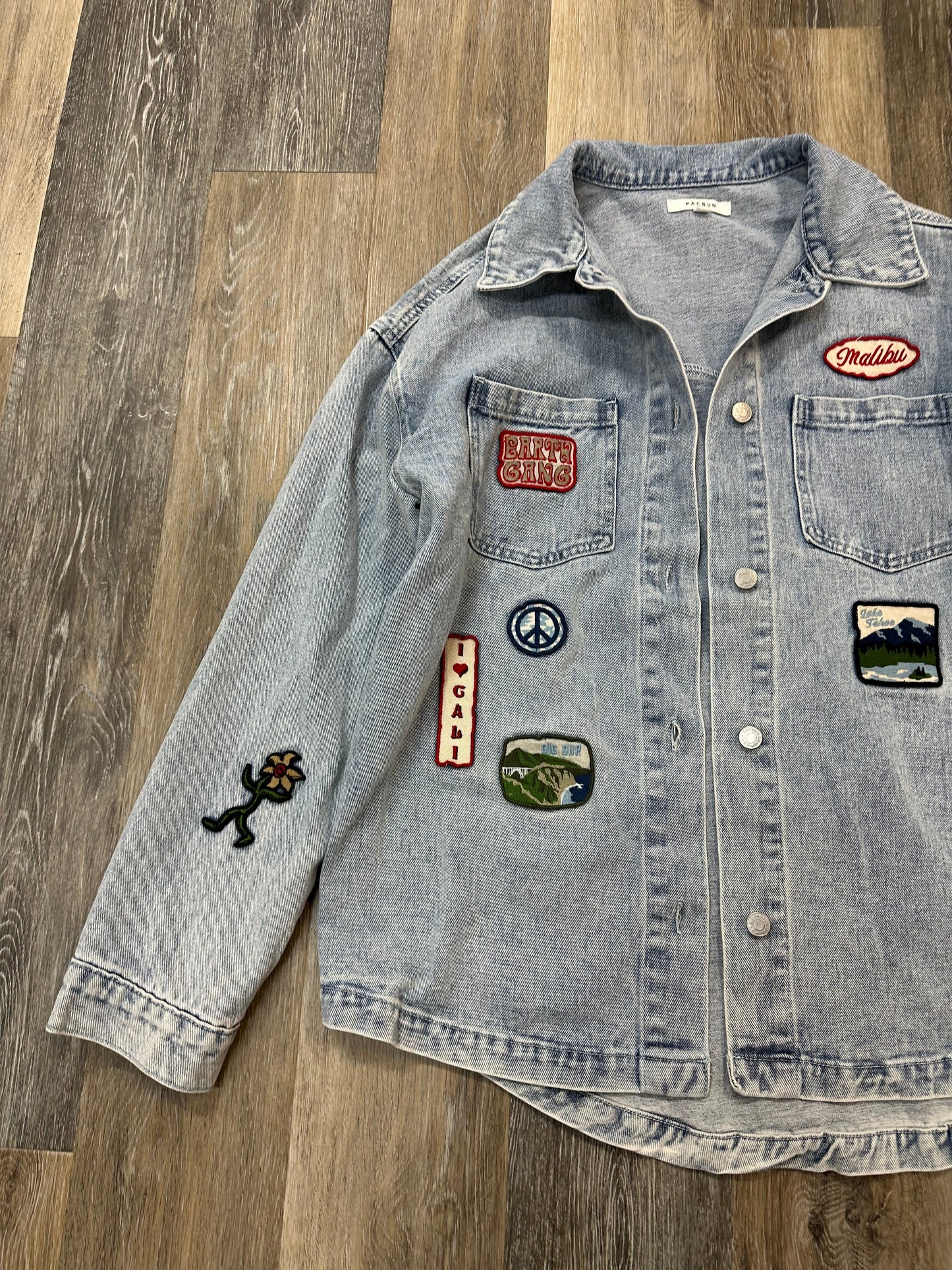 Jacket Denim By Pacsun In Blue Denim, Size: Osfm