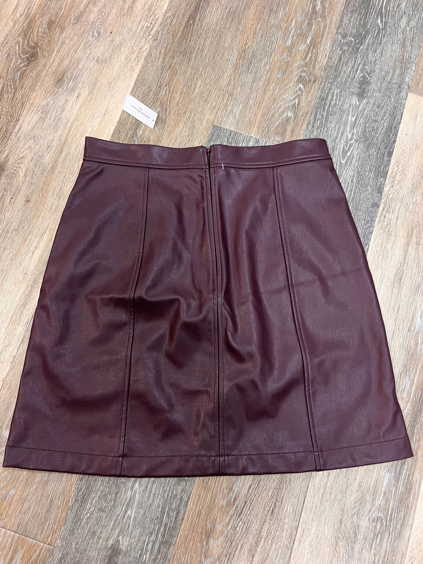 Skirt Midi By Banana Republic In Maroon, Size: 10