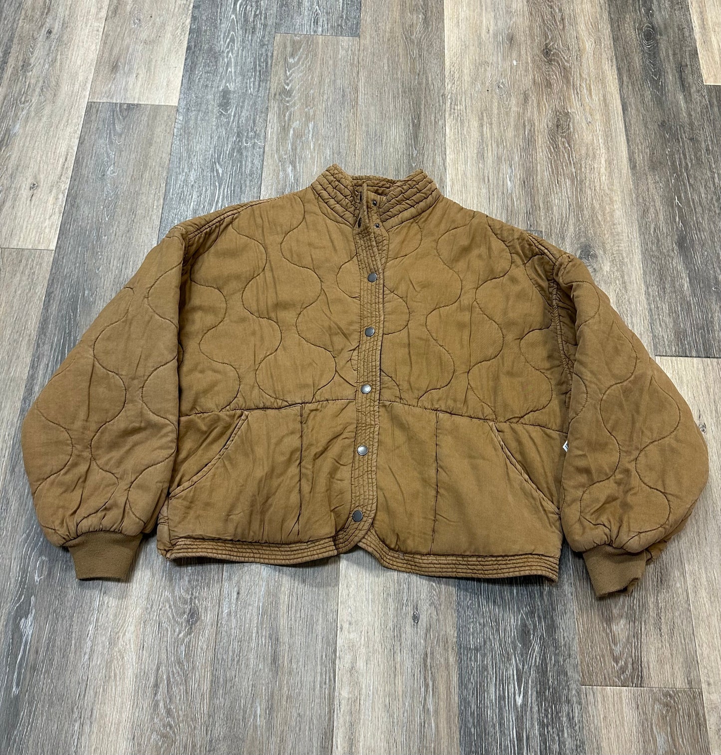 Jacket Puffer & Quilted By Blanknyc In Brown, Size: L