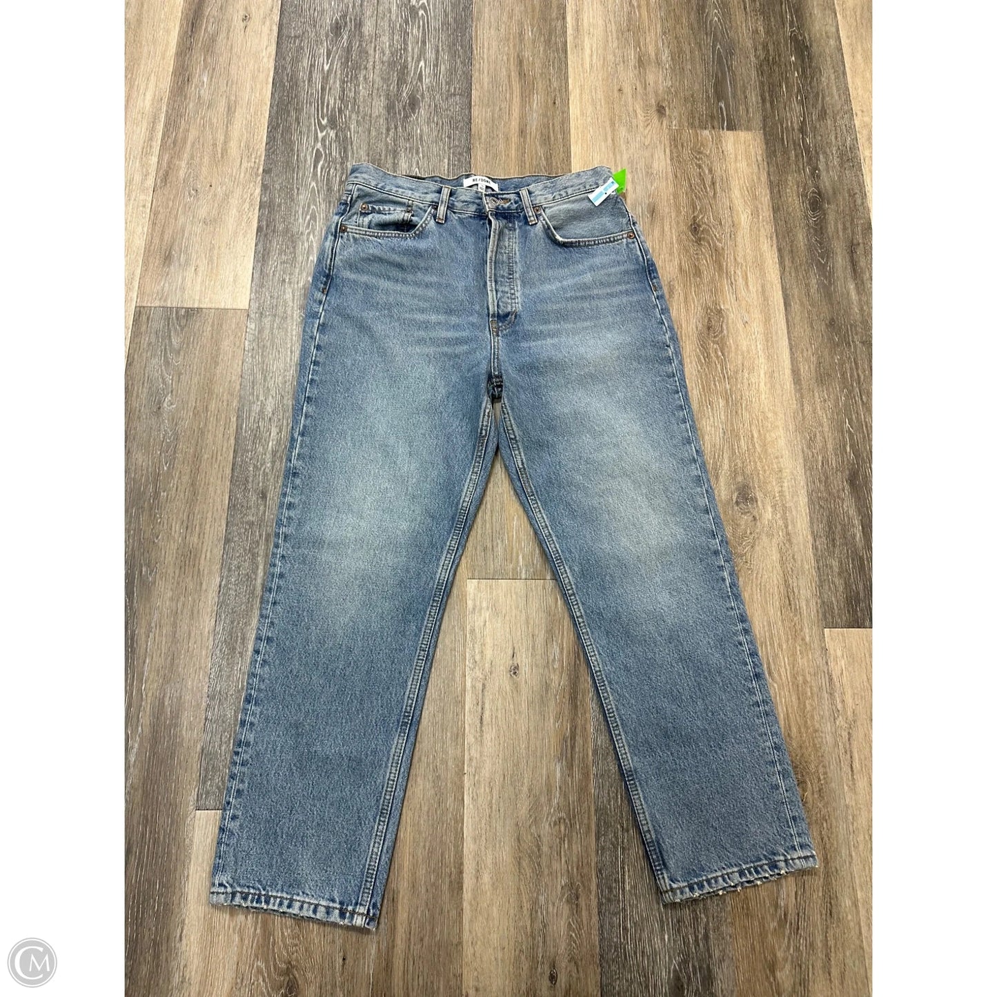 Jeans Straight By Re/Done In Blue Denim, Size: 8/29