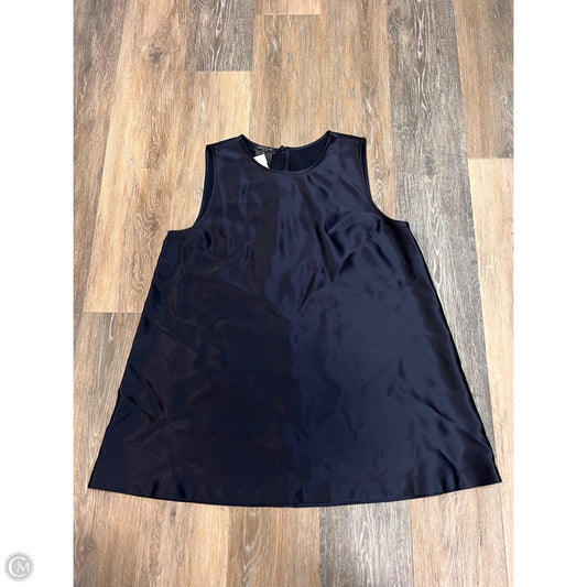 Top Sleeveless Designer By Lafayette 148 In Navy, Size: M