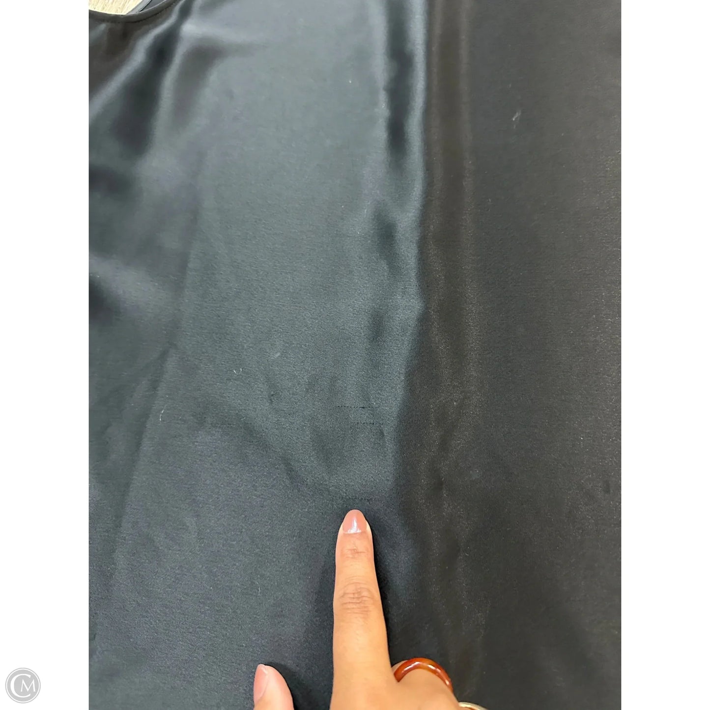 Top Sleeveless Designer By Lafayette 148 In Black, Size: M