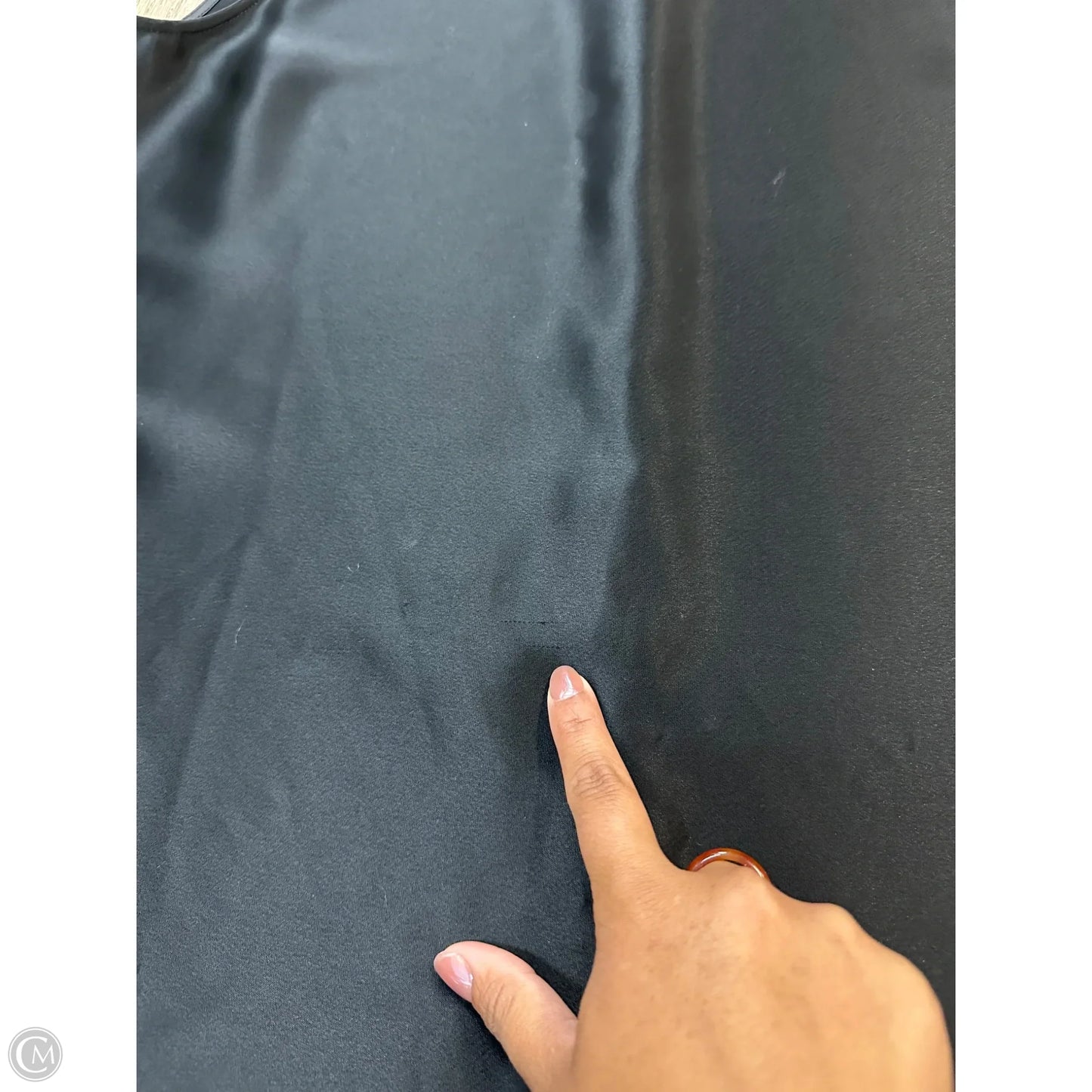 Top Sleeveless Designer By Lafayette 148 In Black, Size: M