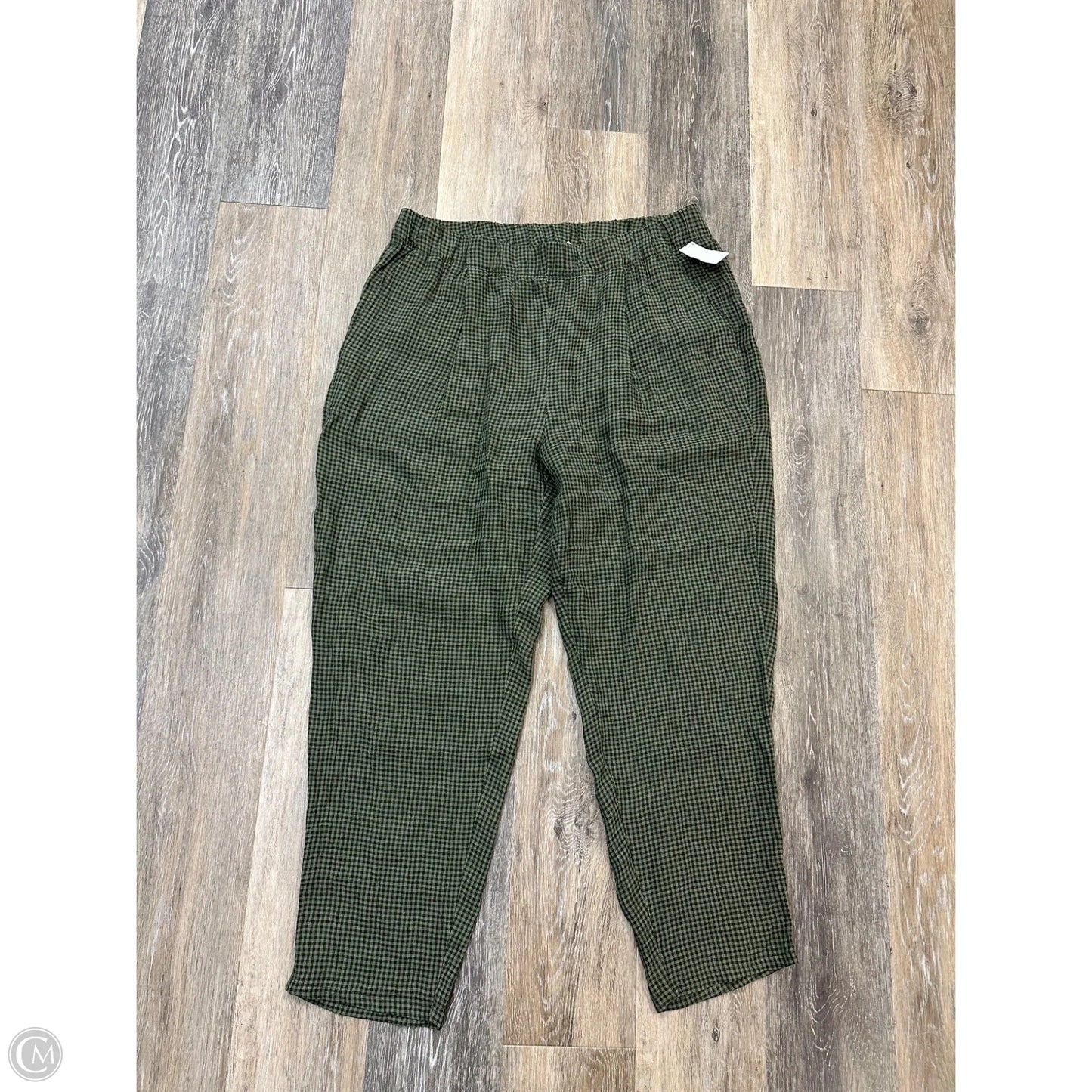 Pants Linen By Eileen Fisher In Green, Size: S