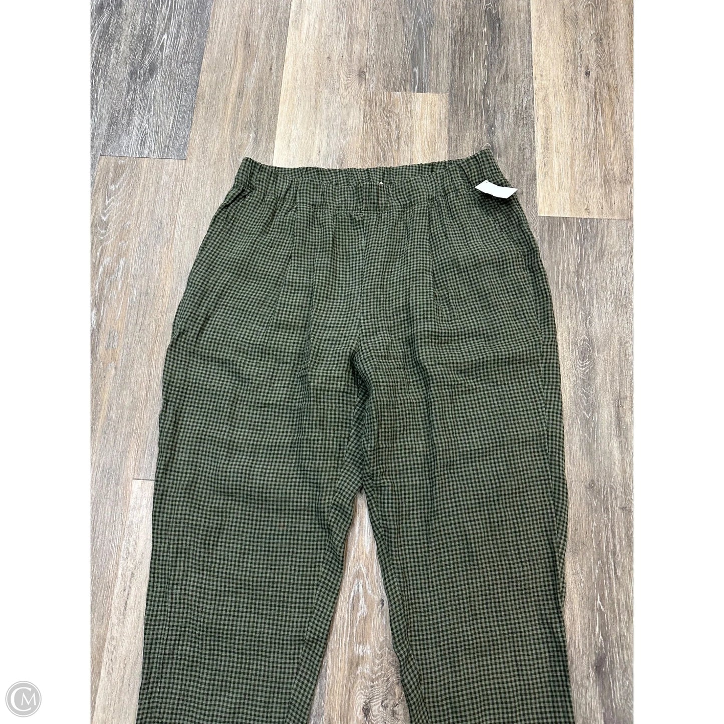 Pants Linen By Eileen Fisher In Green, Size: S