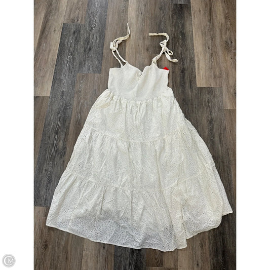 Dress Casual Maxi By Madewell In Cream, Size: Xxl