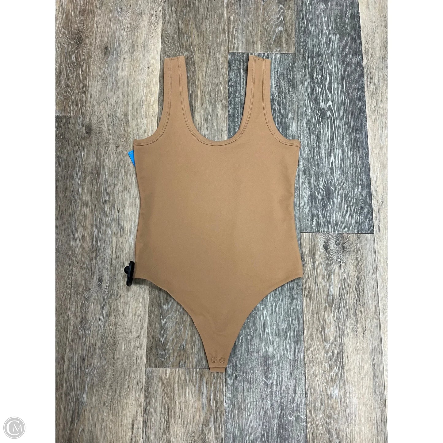 -Tank Top Bodysuit By Nuuds In Brown, Size: S