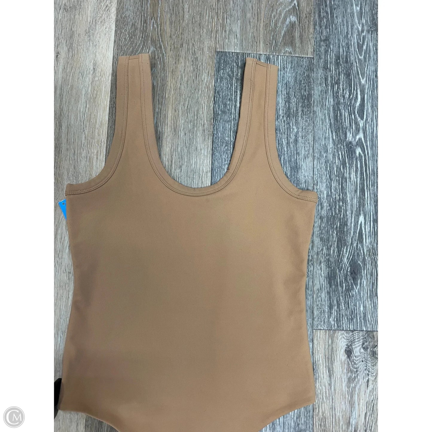 -Tank Top Bodysuit By Nuuds In Brown, Size: S