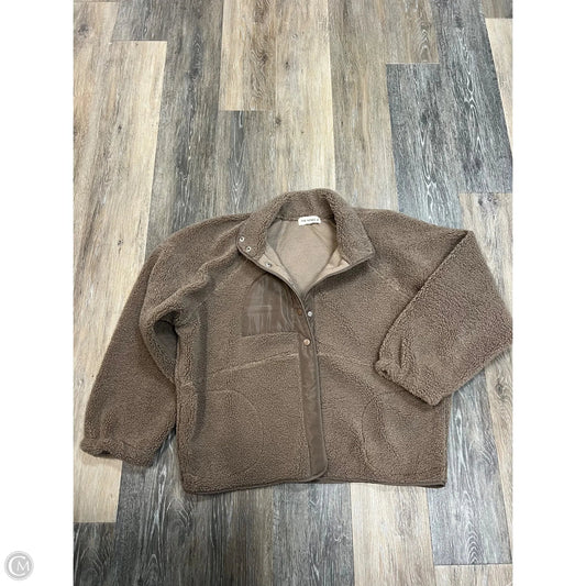 Jacket Faux Fur & Sherpa By The Nines In Brown, Size: M